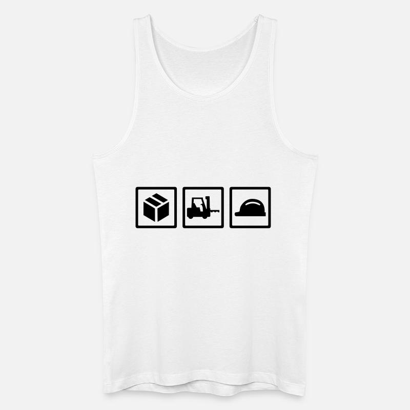 Lager - Männer Bio Tank Top - Weiß