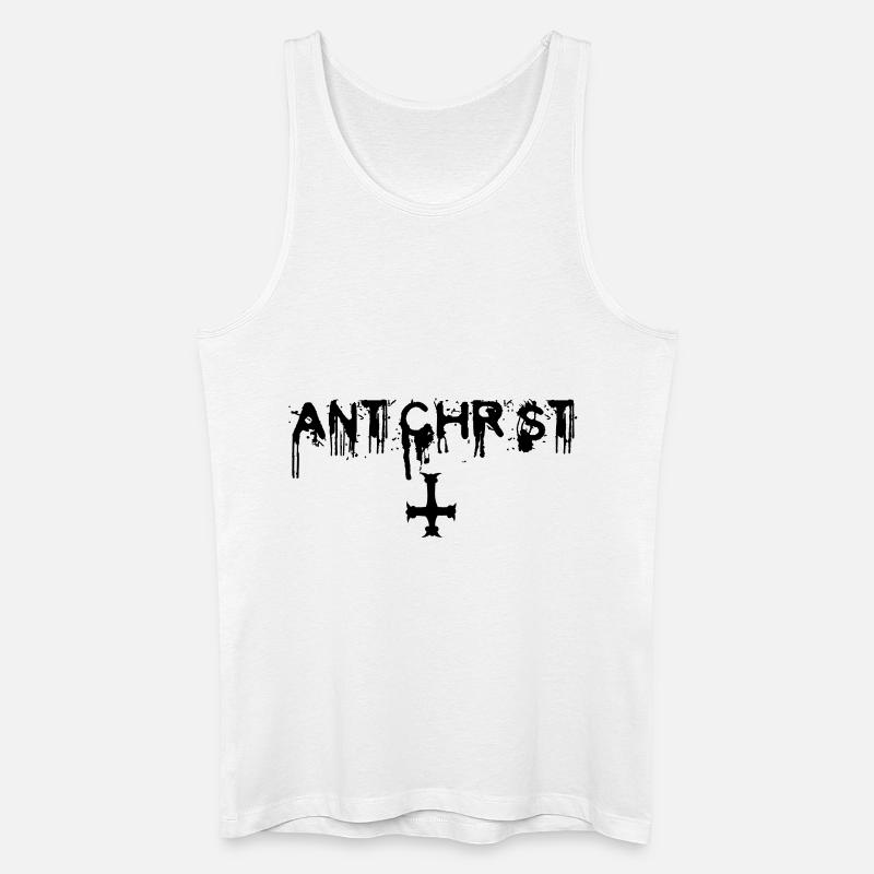 Antichrist - Lucifer - Männer Bio Tank Top - Weiß