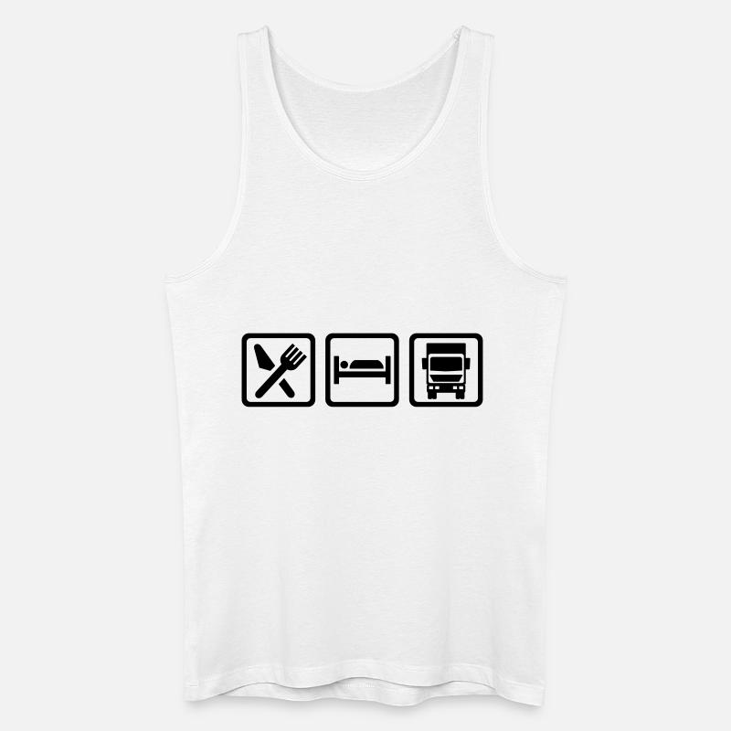 LKW - Männer Bio Tank Top - Weiß