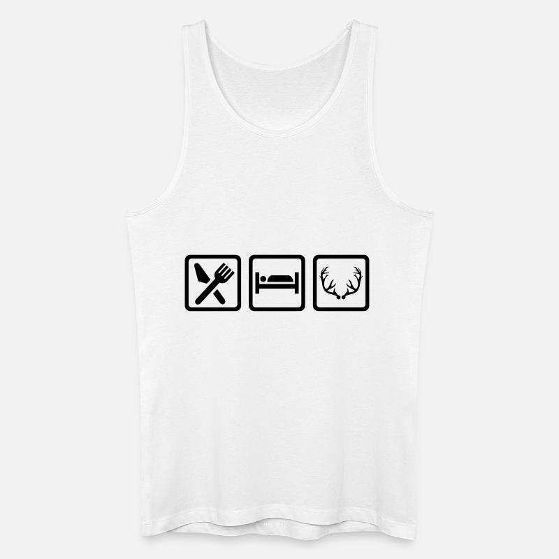 Jäger - Männer Bio Tank Top - Weiß