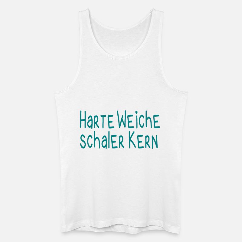 Harte Weiche Schaler Kern - Männer Bio Tank Top - Weiß