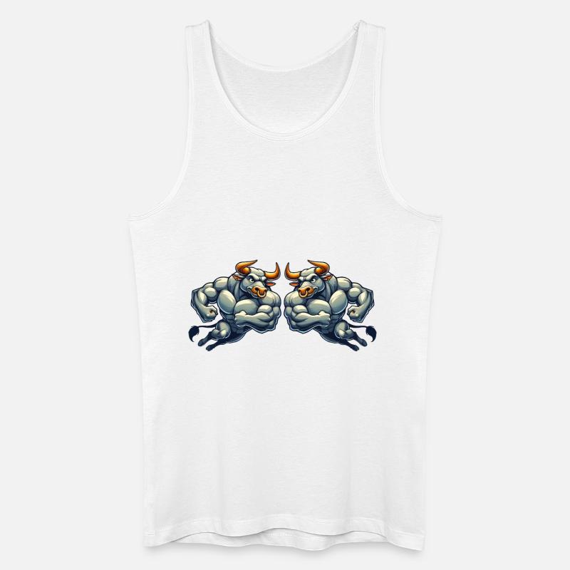 stier comic 2 - Männer Bio Tank Top - Weiß