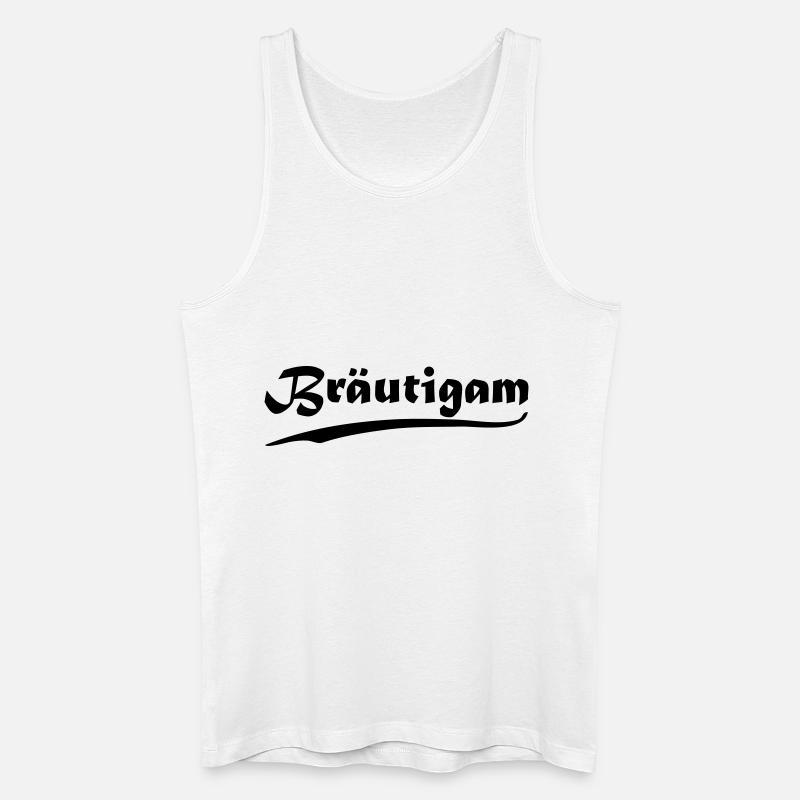 Bräutigam - Männer Bio Tank Top - Weiß