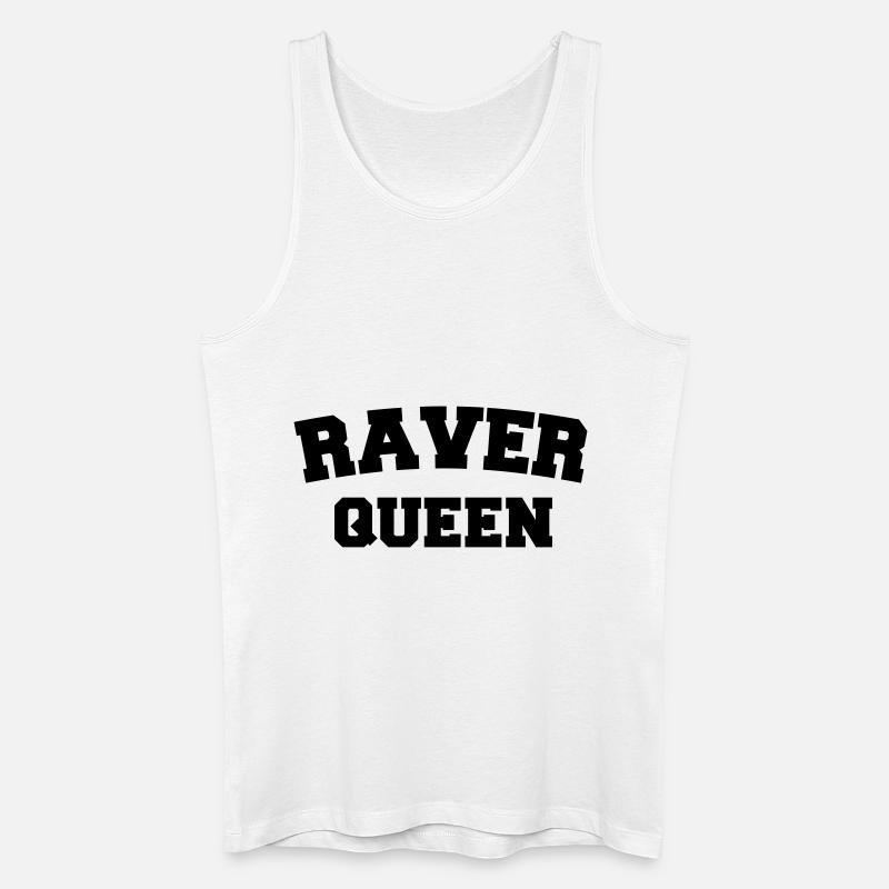 Raver Queen - Männer Bio Tank Top - Weiß