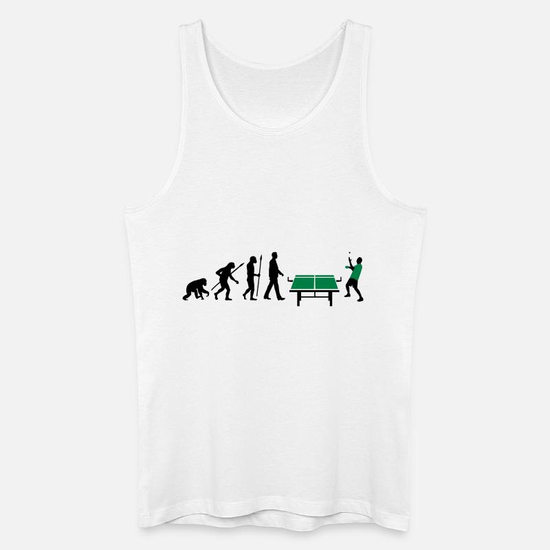 evolution_table_tennis_072012_a_2c - Männer Bio Tank Top - Weiß