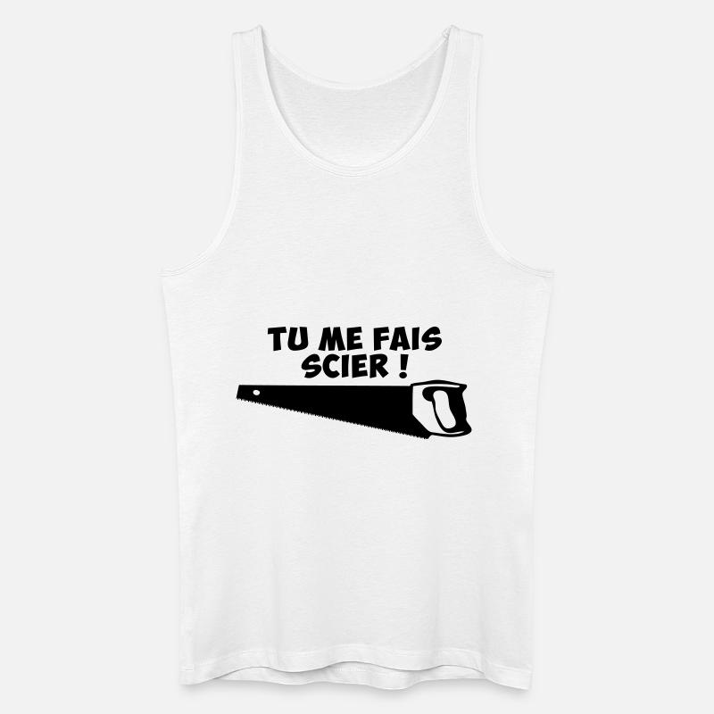 Sie machen mich sah - Männer Bio Tank Top - Weiß