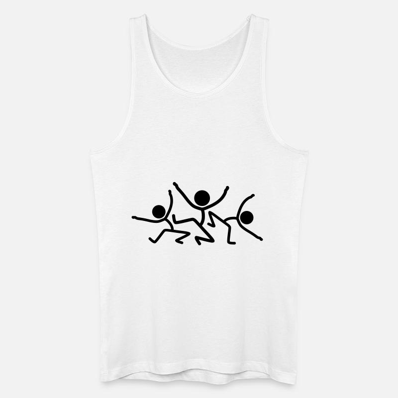 Dancing Party Team - Männer Bio Tank Top - Weiß