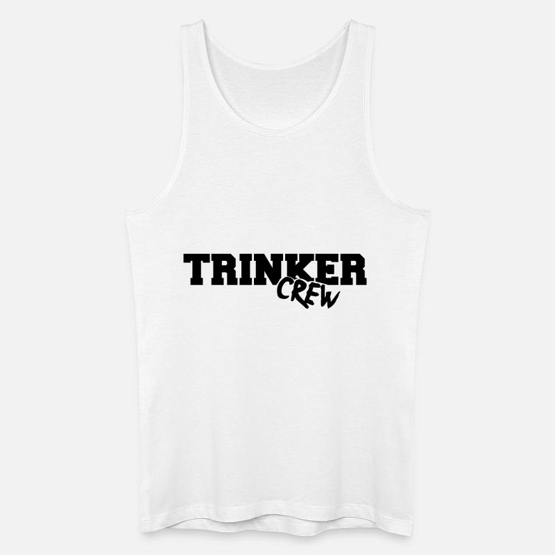 trinker_crew - Männer Bio Tank Top - Weiß