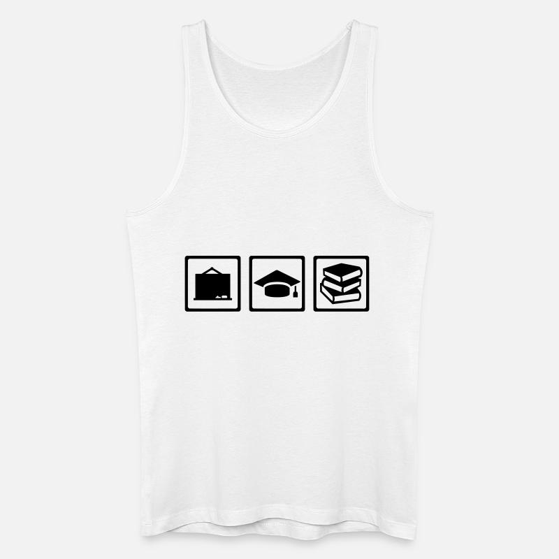 Lehrer - Männer Bio Tank Top - Weiß