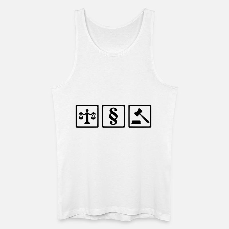 Richter - Männer Bio Tank Top - Weiß