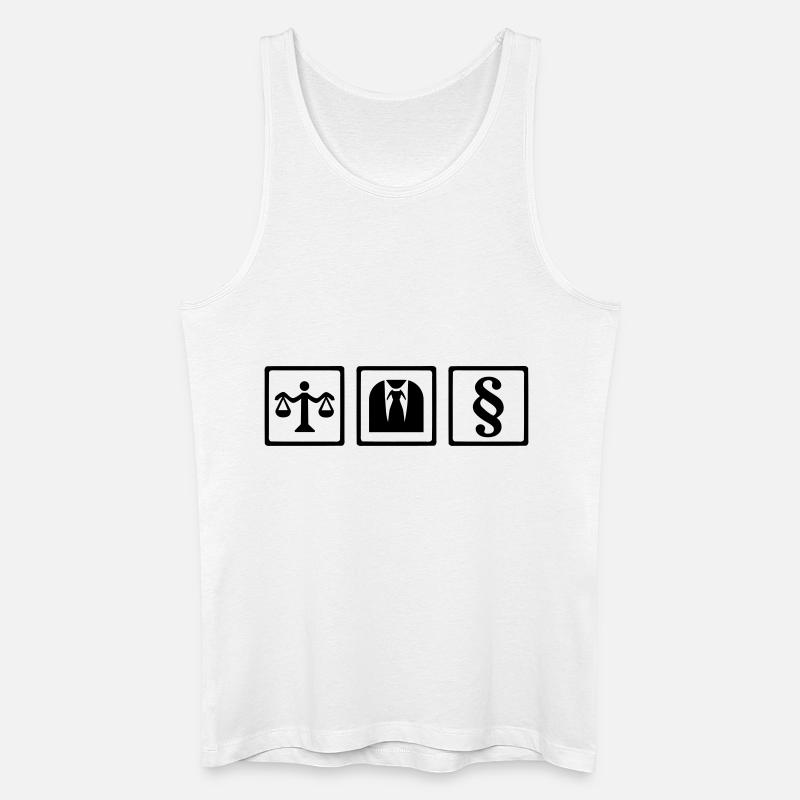 Anwalt - Männer Bio Tank Top - Weiß
