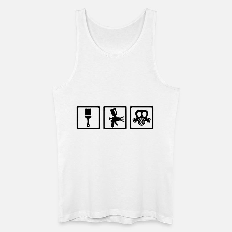 Lackierer - Männer Bio Tank Top - Weiß