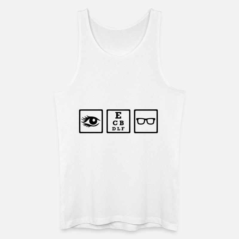 Optiker - Männer Bio Tank Top - Weiß