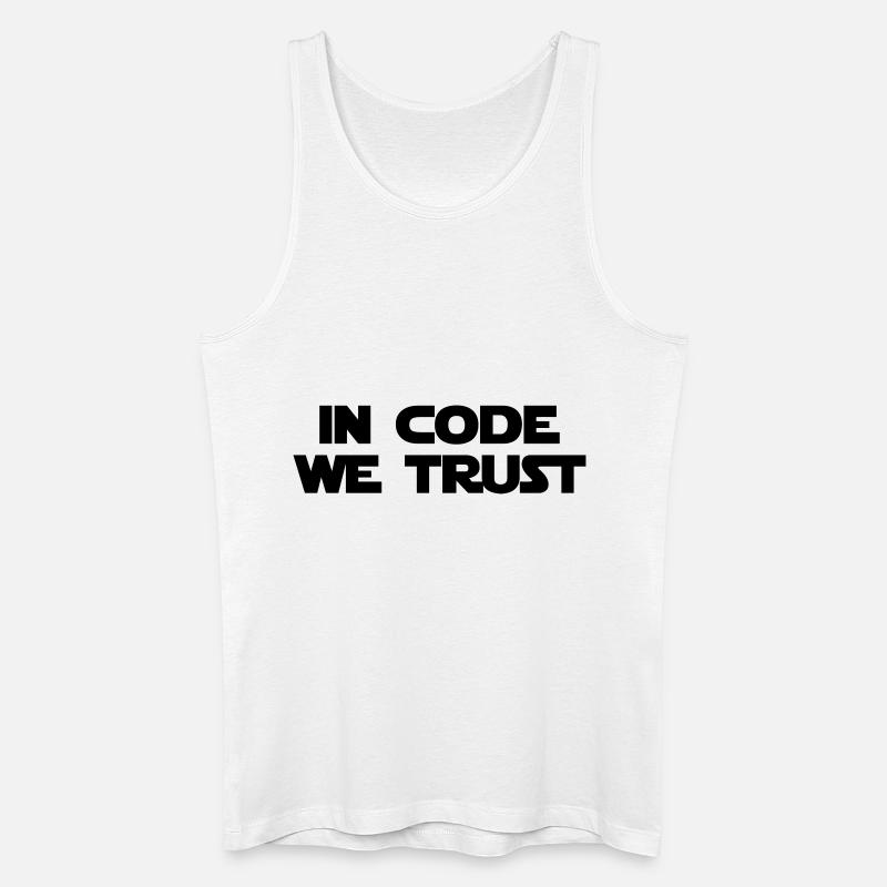 Computer / Developer / Geek / Code / Funny - Men’s Organic Tank Top - white