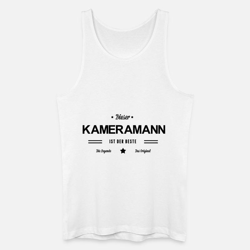 Bester Kameramann - Männer Bio Tank Top - Weiß