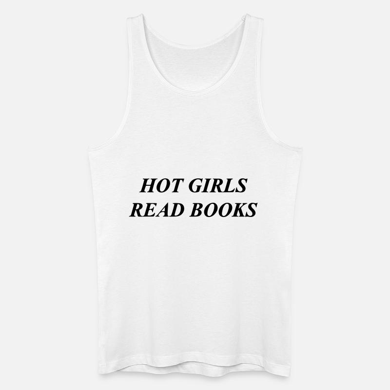 heiße Mädchen lesen Bücher - Männer Bio Tank Top - Weiß