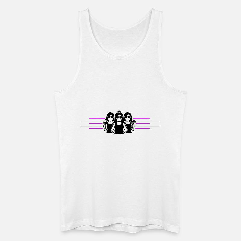 Bachelorette Party Mädchen - Männer Bio Tank Top - Weiß