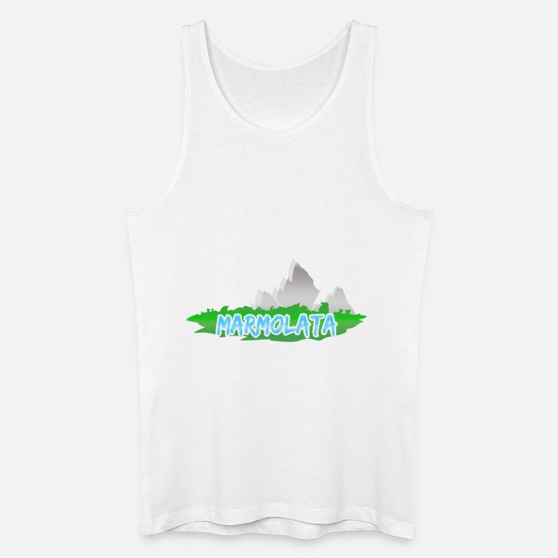 Marmolata als Marmolata - Männer Bio Tank Top - Weiß