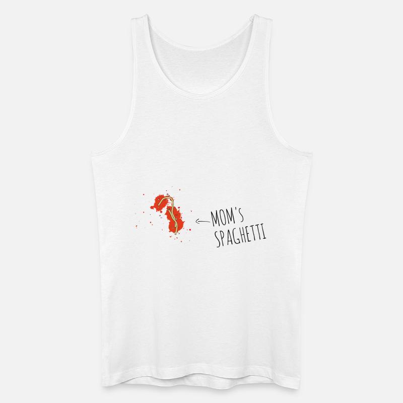 Mom's Spaghetti - Männer Bio Tank Top - Weiß