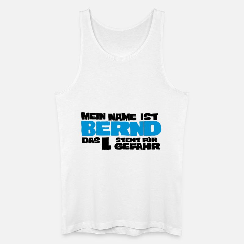 bernd - Männer Bio Tank Top - Weiß