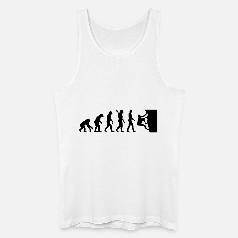 Evolution climbing - Men’s Organic Tank Top - white