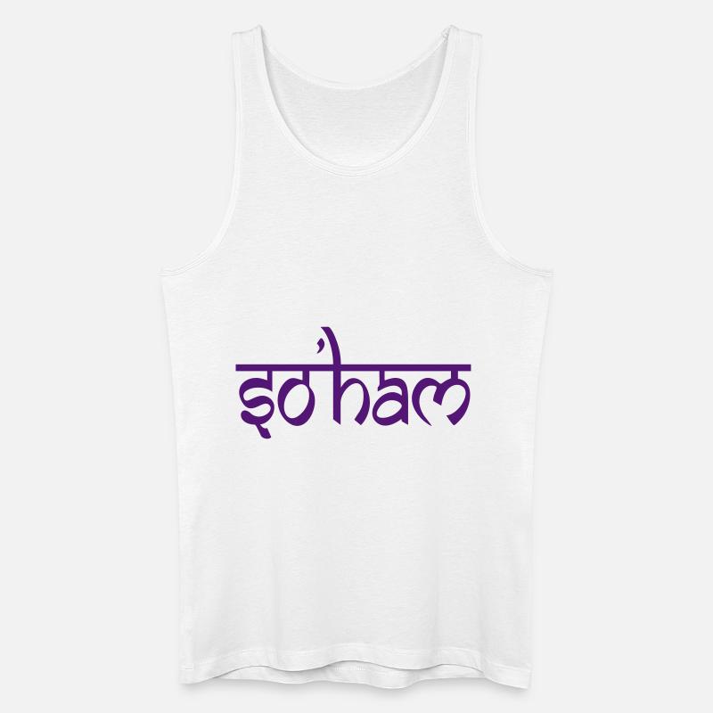 so'ham - Männer Bio Tank Top - Weiß