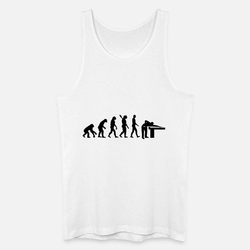 Billard - Männer Bio Tank Top - Weiß