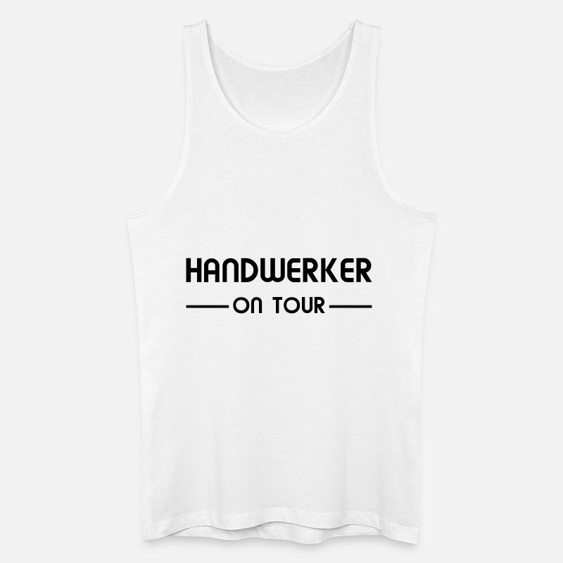 Handwerker on Tour - Männer Bio Tank Top - Weiß