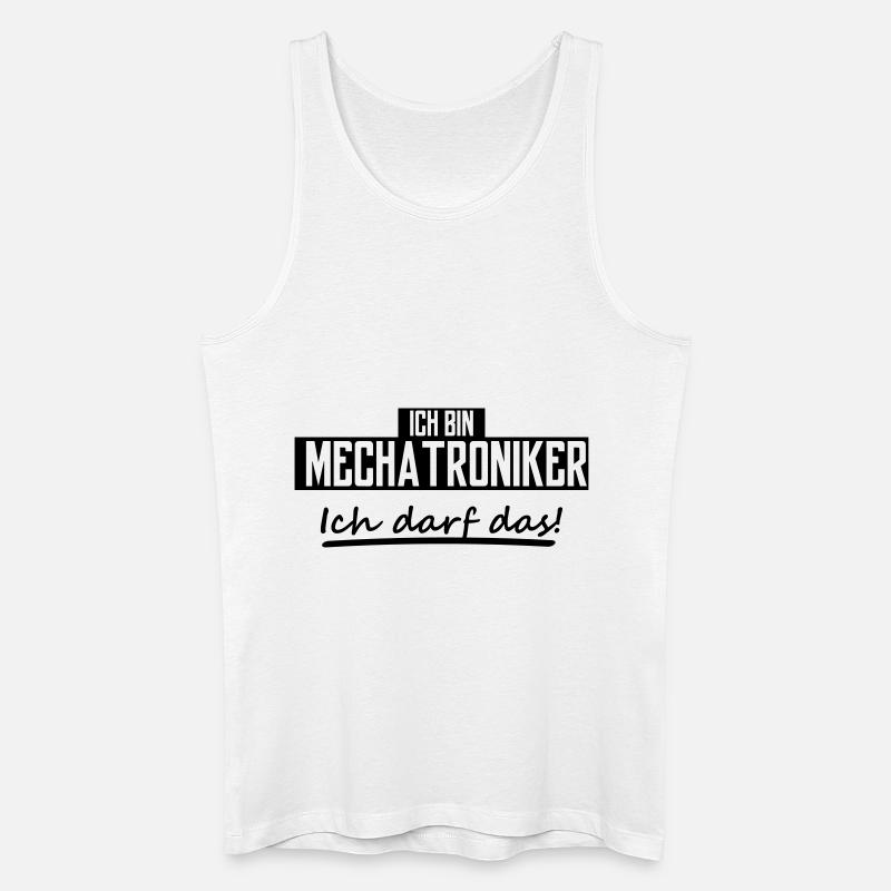 ich bin mechatroniker - Männer Bio Tank Top - Weiß