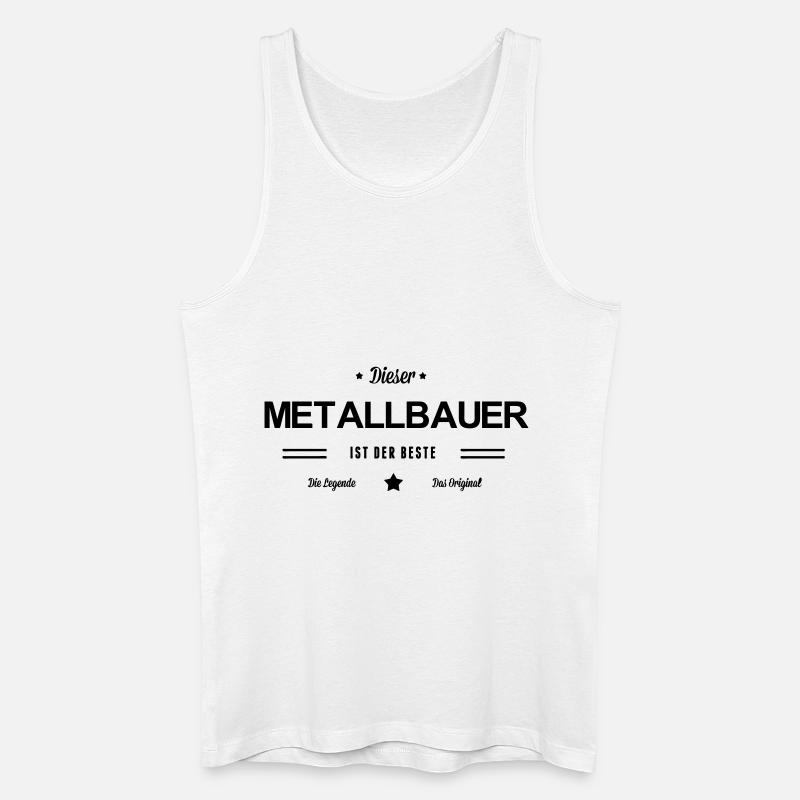 Bester Metallbauer - Männer Bio Tank Top - Weiß