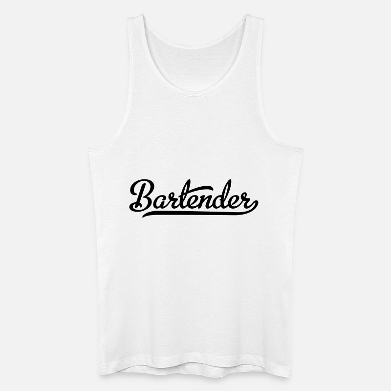 Bartender - Männer Bio Tank Top - Weiß