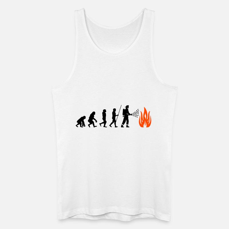 Fire Brigade Evolution - Men’s Organic Tank Top - white