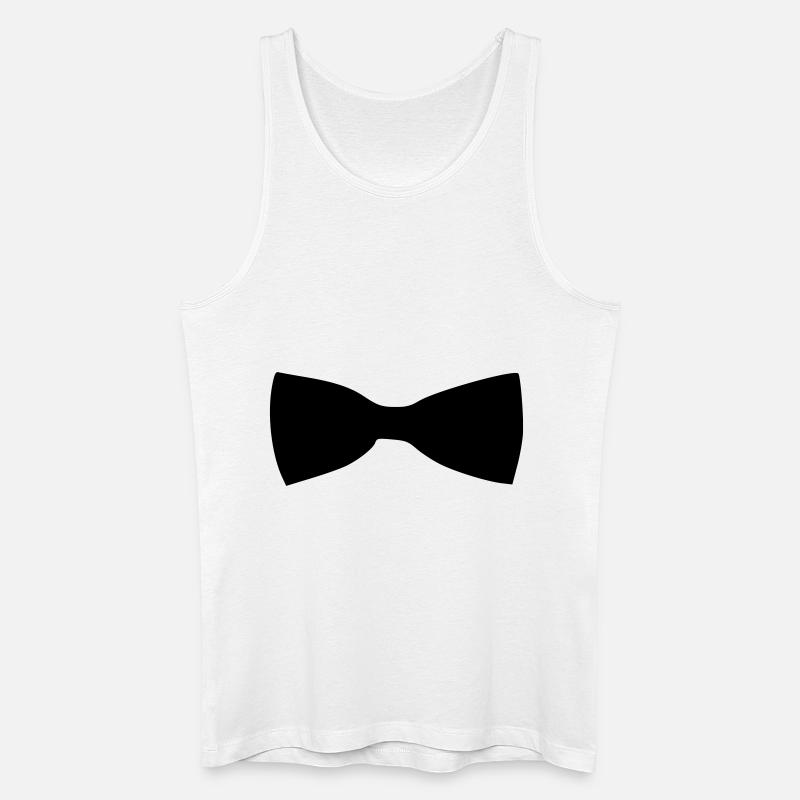 Fliege - Männer Bio Tank Top - Weiß