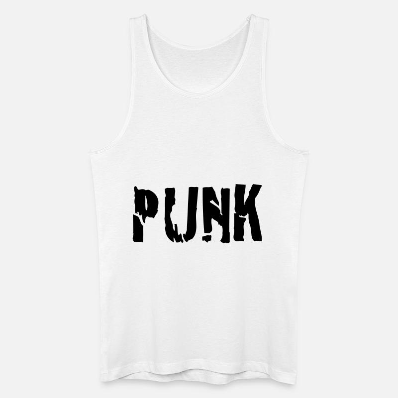 punk - Männer Bio Tank Top - Weiß