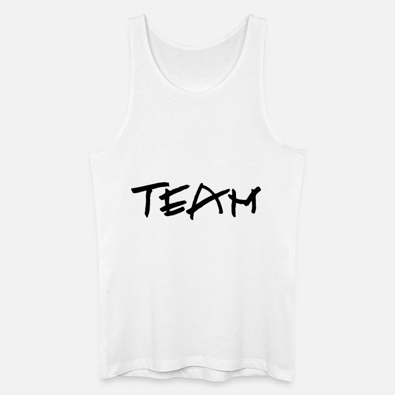 kl_team_vec_1 de - Männer Bio Tank Top - Weiß