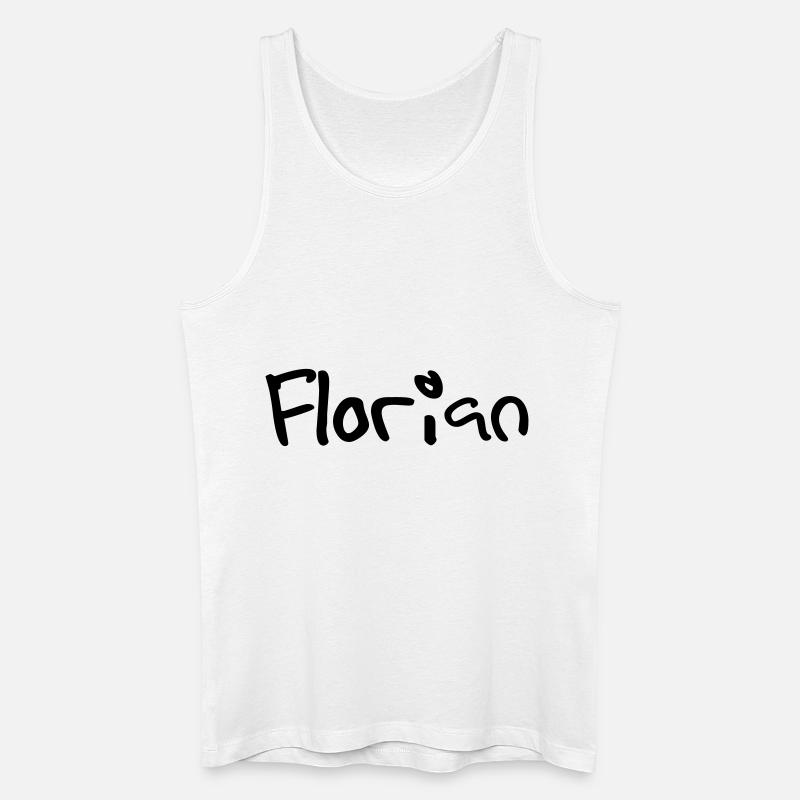florian - Männer Bio Tank Top - Weiß