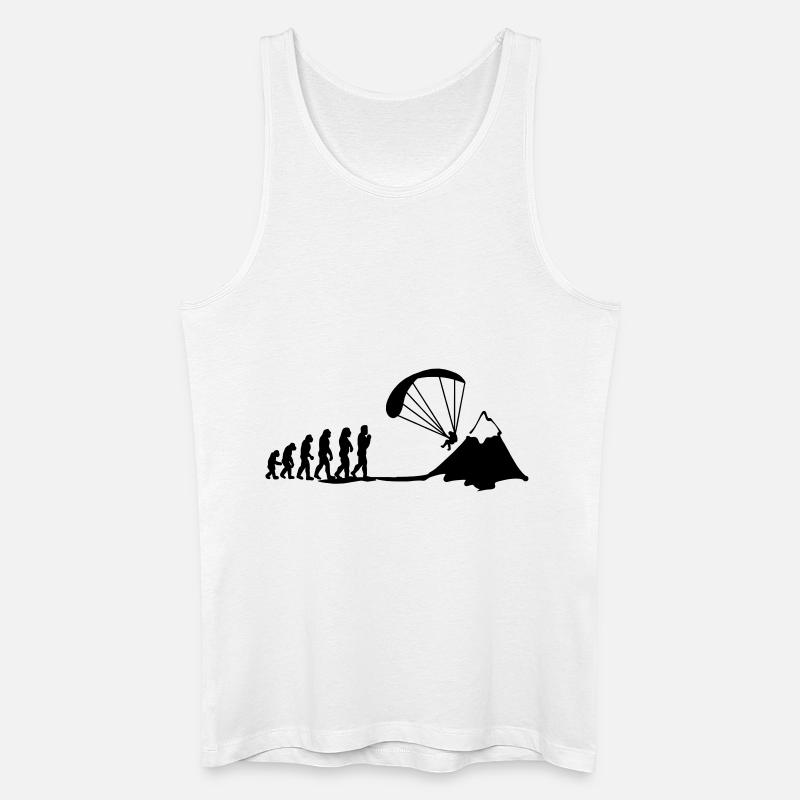 paragliding evolution - Männer Bio Tank Top - Weiß