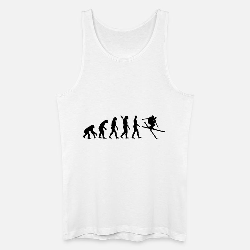 Evolution Ski - Men’s Organic Tank Top - white