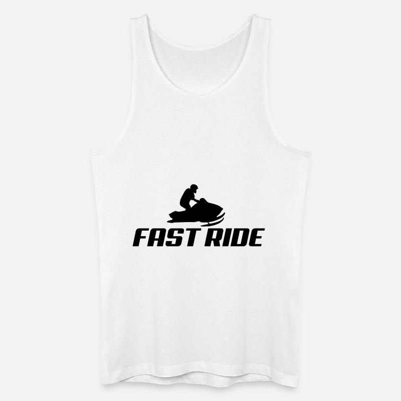 snowmobile2 - Männer Bio Tank Top - Weiß