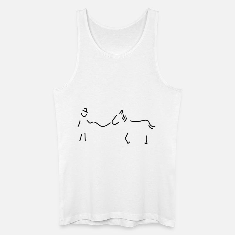 pferdeflüsterer - Männer Bio Tank Top - Weiß