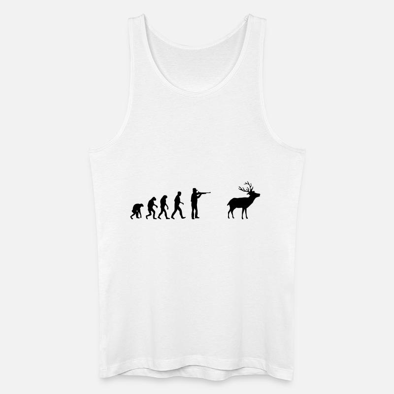 evolution - Men’s Organic Tank Top - white
