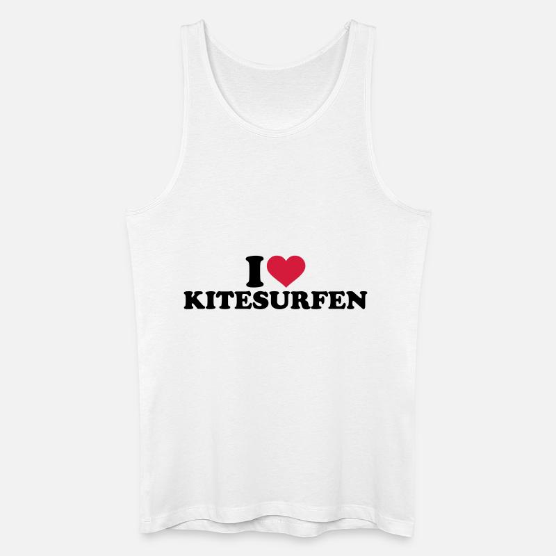 Kitesurfen - Männer Bio Tank Top - Weiß