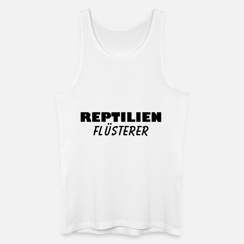 reptilien flüsterer - Männer Bio Tank Top - Weiß
