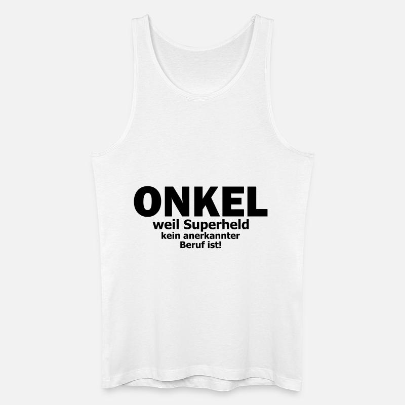 onkel - Männer Bio Tank Top - Weiß