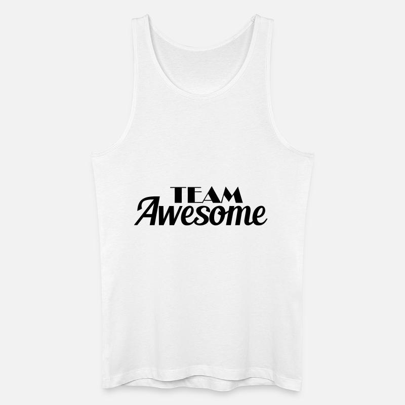 Team Awesome - Männer Bio Tank Top - Weiß