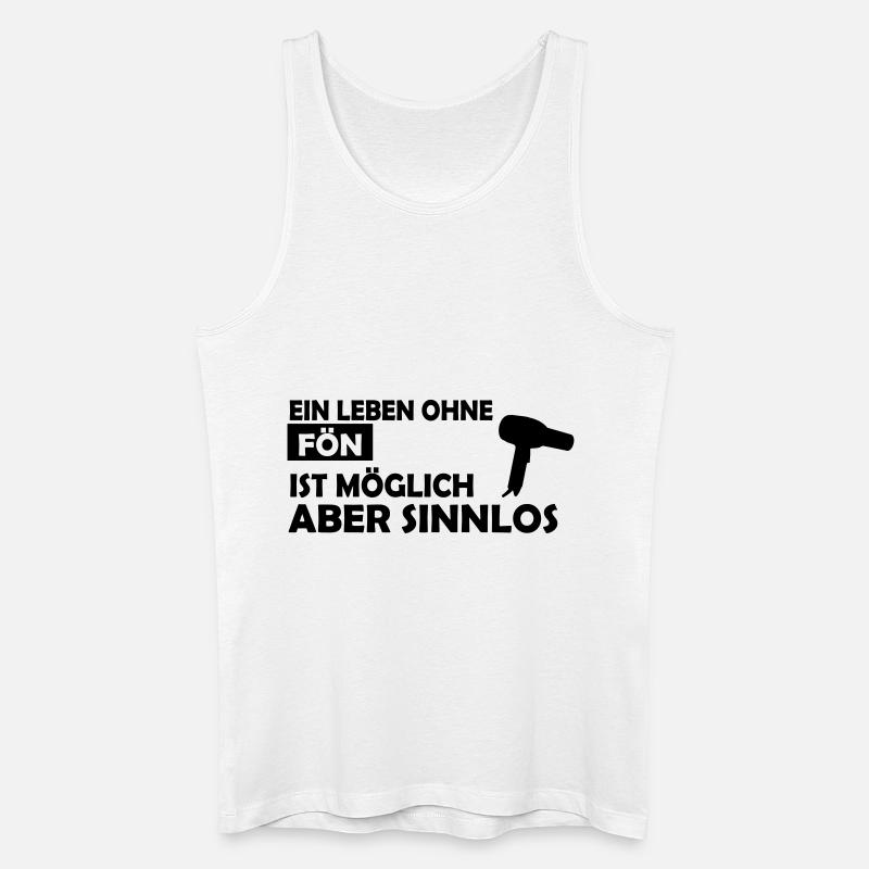 ein leben ohne fön - Männer Bio Tank Top - Weiß