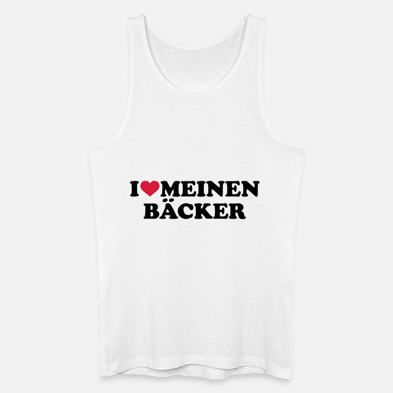 Bäcker - Männer Bio Tank Top - Weiß