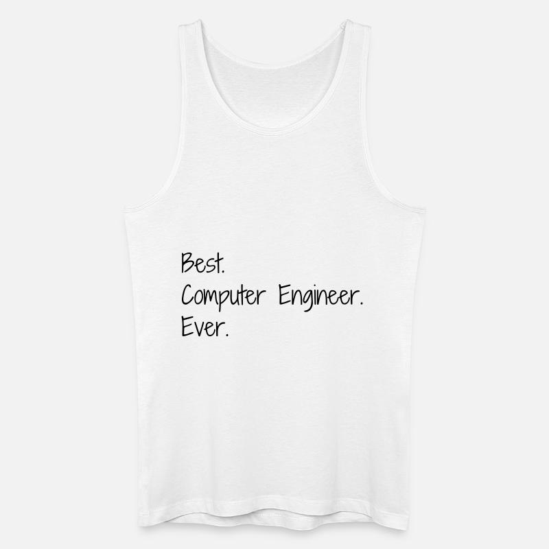 Computer / Informatiker / Aussenseiter / Ingenieur - Männer Bio Tank Top - Weiß