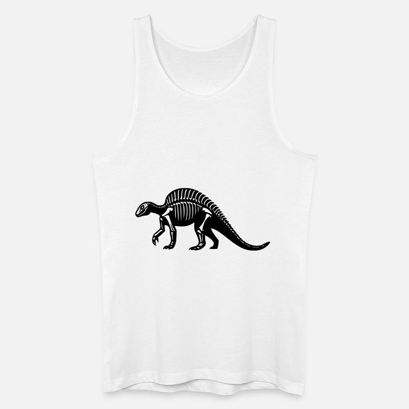 Dinosaurier-Fossil - Männer Bio Tank Top - Weiß