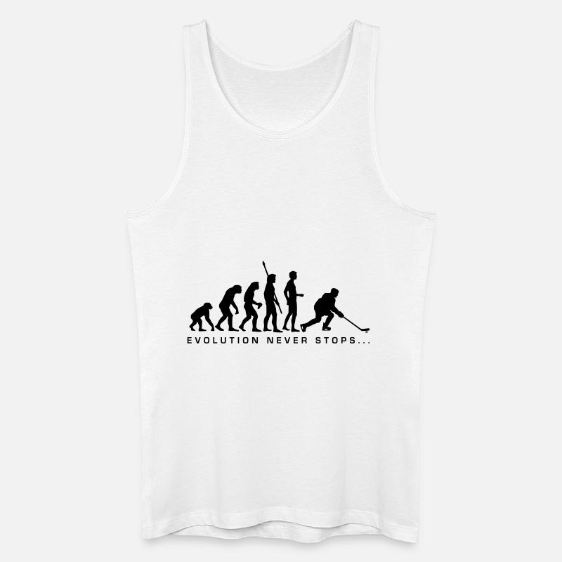 evolution_eishockey_b - Männer Bio Tank Top - Weiß